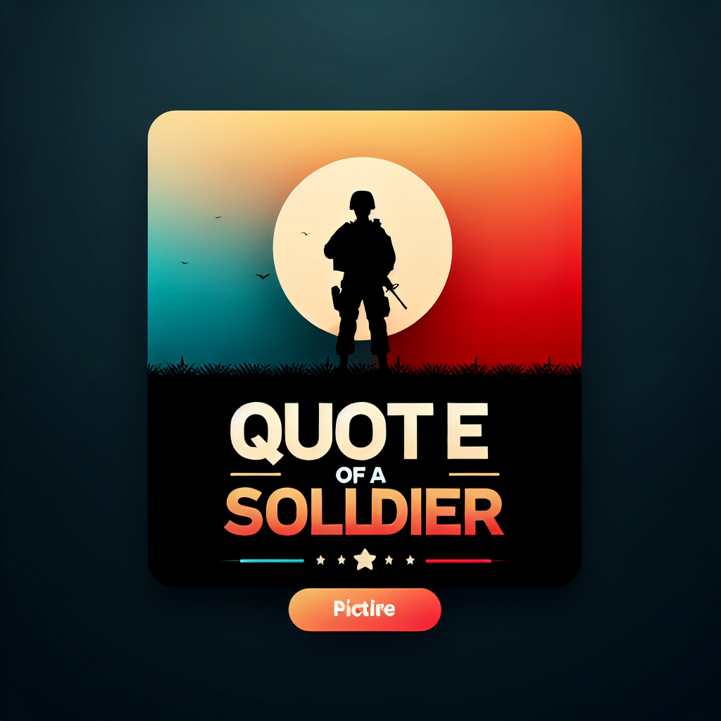 soldado frase de militar