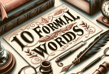10 palabras formales