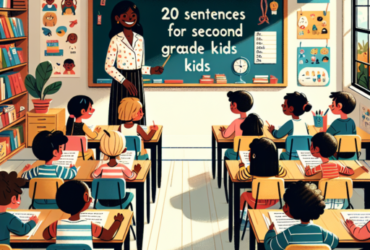 20 oraciones para niños de segundo grado