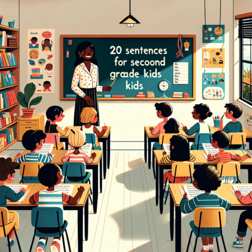 20 oraciones para niños de segundo grado