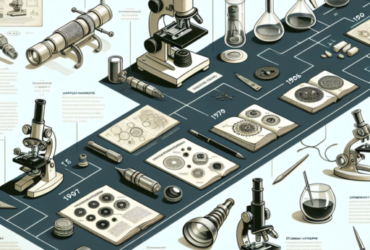 línea del tiempo del microscopio