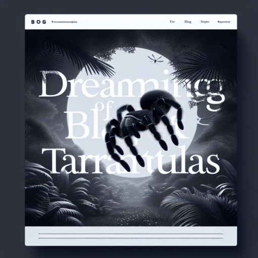 soñar con tarantulas negras