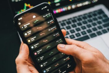 Gráficos financieros de inversión